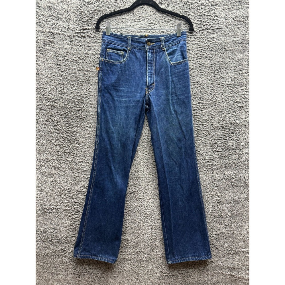 Jordache 70s 80s Horse Embroidered Straight Classic Denim Jeans Womens Size 30